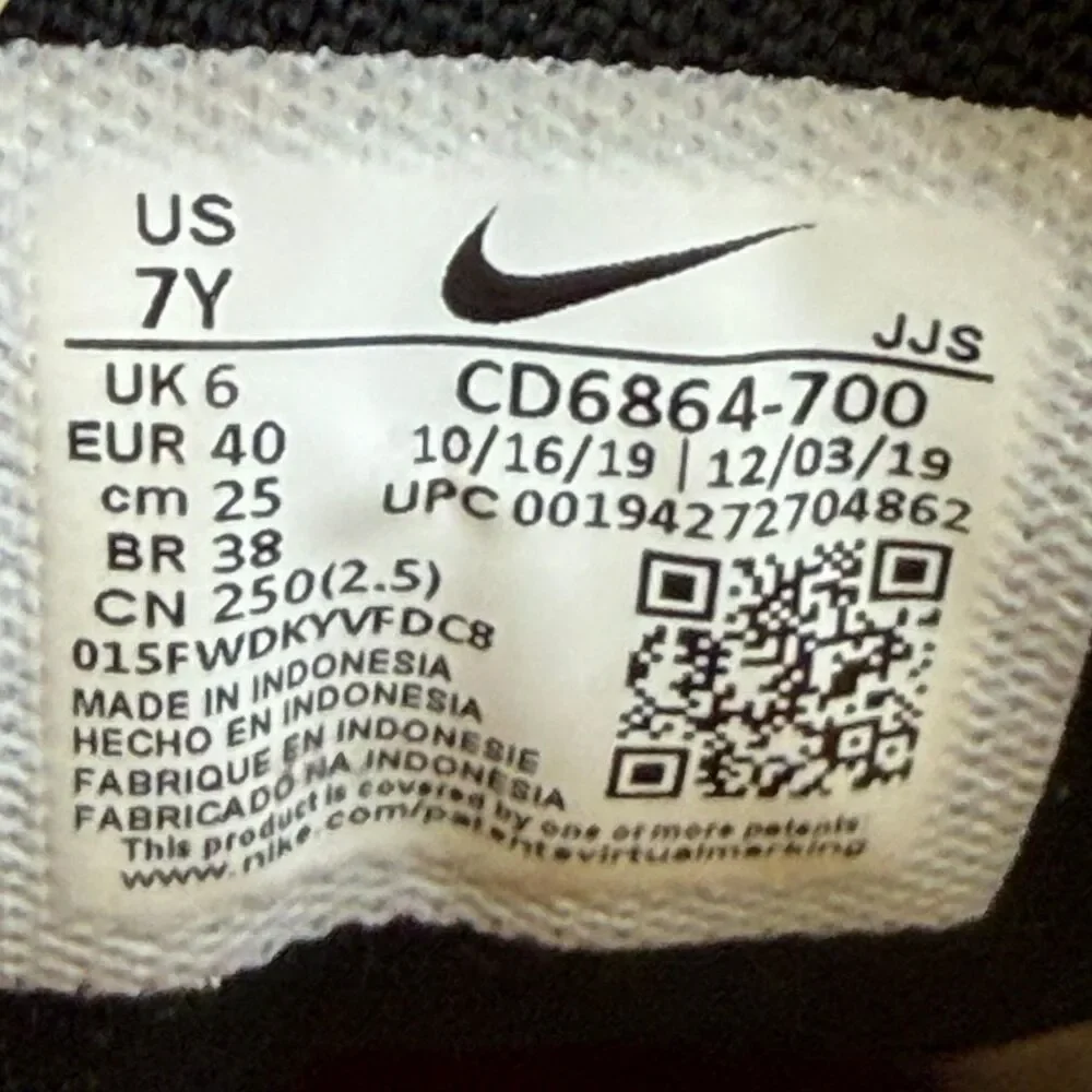 Nike Air Max 90 Shoes Boys Size 7Y Yellow Pink Blue Casual Sneakers CD6864-700